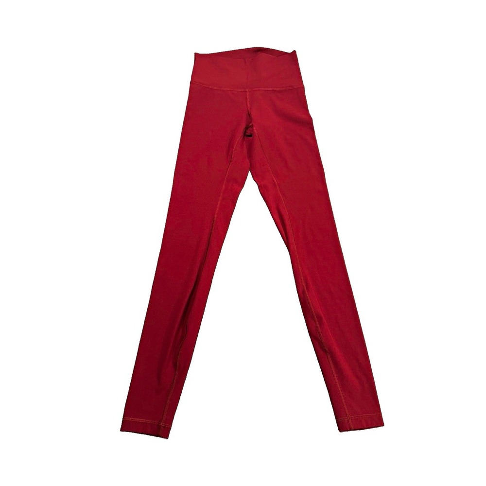 lululemon Wunder Under High-Rise 28" Brushed Luxtreme Leggings Burgundy Sz 4